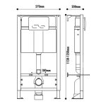 Bati wc + plaque de commande sensitive