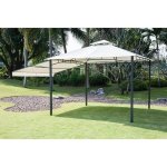 Beau rivage tonnelle de jardin pianosa - 3, 3x3, 3m - gris