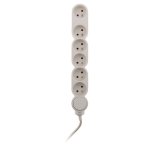Bloc home 6 prises 16a 2p + t avec interrupteur et fiche parafoudre - blanc - câble ho5vv - f 3g1 1, ... Bloc home 6 prises 16a 2p + t avec interrupteur et fiche parafoudre - blanc - câble ho5vv - f 3g1 1, ...