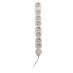 Bloc home 8 prises 16a 2p + t avec interrupteur et fiche extraplate - blanc - cble ho5vv - f 3g1 1, ...