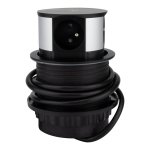 Bloc multiprise encastrable 3 prises 16a + 2x usb et chargeur induction - otio