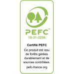 Bloc porte postform� 3 panneaux traverse droite 204x73cm