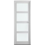 Bloc - porte valentia2 � vitrer en mdf laqu� blanc 204x73 h72 gauche