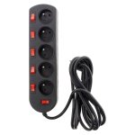 Bloc sono 5 prises 16a 2p + t + 6 interrupteurs câblé ho5vv - f 3g1, 5mm² 3m - zenitech Bloc sono 5 prises 16a 2p + t + 6 interrupteurs câblé ho5vv - f 3g1, 5mm² 3m - zenitech
