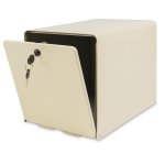 Bote aux lettres en acier galvanis beige 2 portes barillet ptt
