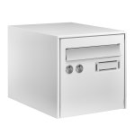 Boîte aux lettres individuelle simple face abox 300 blanc ral 9016 Boîte aux lettres individuelle simple face abox 300 blanc ral 9016