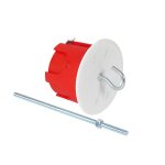 Boite point de centre cloison sèche diamètre 67mm tige filetée Boite point de centre cloison sèche diamètre 67mm tige filetée