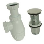 Bonde ''clic clac'' et siphon de lavabo