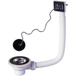 Bonde pour vier en grs + trop - plein + bouchon diamtre 60mm
