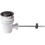 Bonde de lavabo automatique plastique sans tirette coteka Bonde de lavabo automatique plastique sans tirette coteka