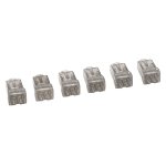 Borne de connexion auto pour fils rigides - 6 bornes grises pour 2 fils