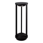 Borne solaire de jardin porto gris acier h50cm Borne solaire de jardin porto gris acier h50cm