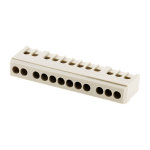 Bornier phase 12 modules gris