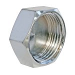 Bouchon laiton chrome femelle 15 / 21 Bouchon laiton chrome femelle 15 / 21