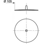 Bouchon universel frisby, blanc cass