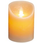 Bougie led flamme vacillante � piles blanc cass� - blanc cass� - silamp