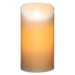 Bougie led haute flamme vacillante  piles blanc cass - blanc cass - silamp