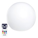 Boule lumineuse sans fil multicolore bobby blanc plastique 30cm Boule lumineuse sans fil multicolore bobby blanc plastique 30cm