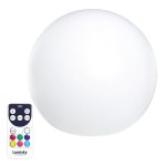 Boule lumineuse sans fil multicolore bobby blanc plastique 50cm Boule lumineuse sans fil multicolore bobby blanc plastique 50cm