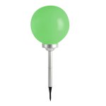Boule solaire multicolore À piquer moony blanc plastique ?30 cm Boule solaire multicolore À piquer moony blanc plastique ?30 cm