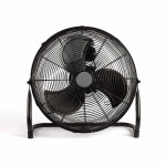 Brasseur d'air 100w 45cm 3 vitesses noir - dom271n