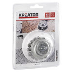 Brosse m�tallique acier torsad� coupelle 65 mm