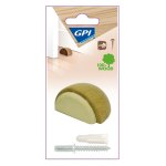 Bute de porte gpi bois teint beige diam. 4. 7 cm x l. 3. 6 cm x h. 2. 3 cm