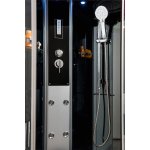 Cabine hydromassante ned - sans silicone - 1 / 4c 90cm - gris - en kit