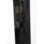 Cabine hydromassante nogea - sans silicone - 120x80cm - noir mat - en kit