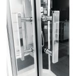 Cabine hydromassante selia - sans silicone - 110x80cm - chrom - en kit