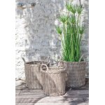 Cache pots lot de 3 - brun