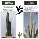 Cactus artificiel grand réalisme plante artificielle grande taille dim. Ø 14 x 100h cm vert Cactus artificiel grand réalisme plante artificielle grande taille dim. Ø 14 x 100h cm vert
