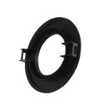 Cadre  spot noir pour spot led sur rail 12w 38 monophas - noir - silamp