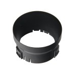 Cadre  spot noir pour spot led sur rail 18w 38 monophas - noir - silamp