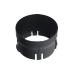 Cadre  spot noir pour spot led sur rail 6w 38 monophas - noir - silamp