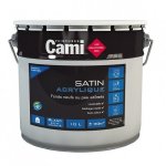Cami satin acrylique cami blanc 4l - peinture idale pour toiles de verre, pices humides ou  fort passage ...