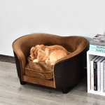 Canap pour chien chat - lit de chien - panier - accoudoirs, dossier, coussin amovible dhoussable - ...