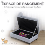 Canapé chien chat sur pied avec coffre de rangement style moderne coussin d'assise amovible grand confort ... Canapé chien chat sur pied avec coffre de rangement style moderne coussin d'assise amovible grand confort ...