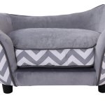 Canap chien chat sur pied style graphique contemporain coussin amovible lavable grand confort + pochette ...