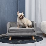 Canapé chien lit pour chien design scandinave coussin moelleux pieds bois massif dim. 64 x 45 x 36 cm ... Canapé chien lit pour chien design scandinave coussin moelleux pieds bois massif dim. 64 x 45 x 36 cm ...