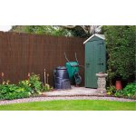 Canisse brise vue marron en osier naturel 1. 5x5 m