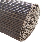 Canisse brise vue marron en osier naturel 1x5 m