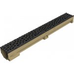 Caniveau self 100 - hauteur 95 mm - largeur 98 mm - aco - grille voronoï noir standard fonte / / b125 ... Caniveau self 100 - hauteur 95 mm - largeur 98 mm - aco - grille voronoï noir standard fonte / / b125 ...