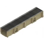 Caniveau self 200 - hauteur 145mm - largeur 150 mm - aco - grille caillebotis acier galvanis / maille ...
