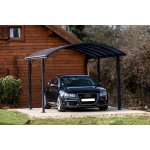 Carport aluminium habrita toit 1 / 2 rond gris anthracite surf: 14, 62 m2 Carport aluminium habrita toit 1 / 2 rond gris anthracite surf: 14, 62 m2