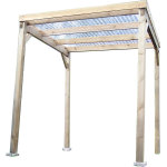 Carport autoclav toit plat 4. 00m2
