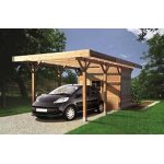 Carport en bois + abri en bois 306x706cm