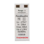 Cartouche de rechange pour parafoudre modulaire - 40ka - thomson