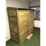 Chalet + jardin armoire de jardin en bois trocadero 2300 - capacite 2300 l