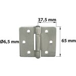 Charnière forte inox pour volets battants / pour porte battante, l. 75 x l. 75 mm Charnière forte inox pour volets battants / pour porte battante, l. 75 x l. 75 mm